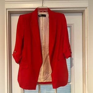 Oversized/Boyfriend Zara style red blazer